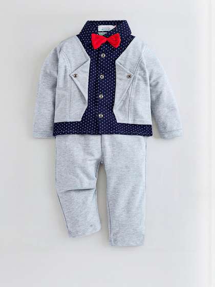 Hopscotch Boys Multi
                    Cotton Blend Printed Clothing Set