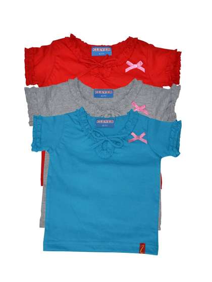 CLEVER Girls Pack Of 3
                    Short Sleeves Top
