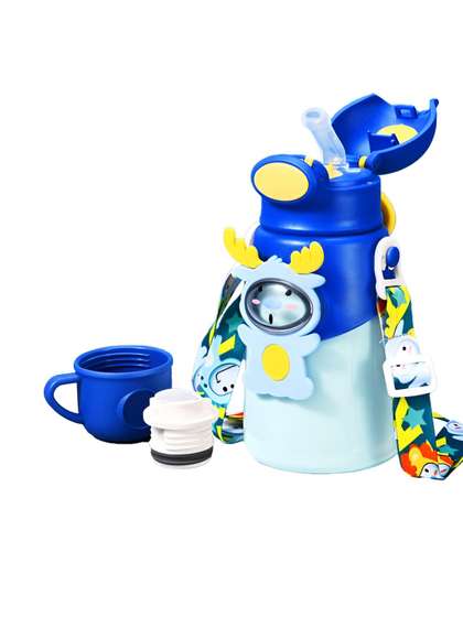 JOYFILLS Blue 500 ml
                    Stainless Steel Cartoon Character Sipper Water
                    Bottle