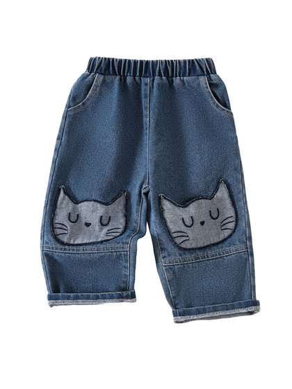 Hopscotch Boys Blue
                      Cotton Relaxed Fit Mid-Rise Jeans