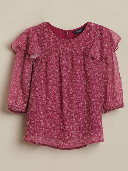 Allen Solly Junior
                      Girls Floral Printed Top