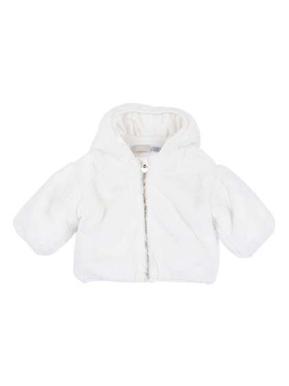 Chicco Girls Hooded
                      Solid Sherpa Jacket