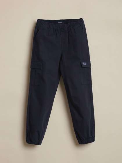 Allen Solly Junior Boys
                    Cotton Slim Fit Mid-Rise Trousers