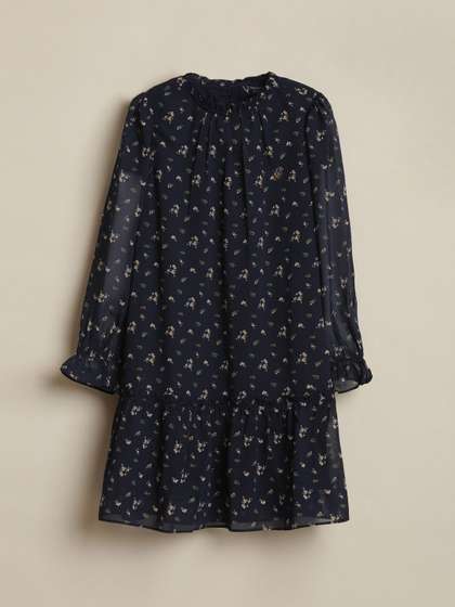 Allen Solly Junior
                      Girls Floral Printed Cotton Drop-Waist Dress