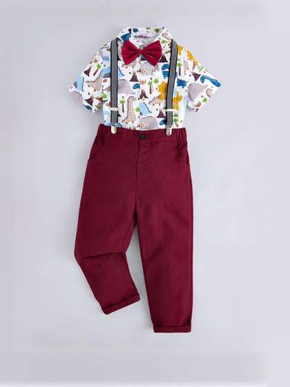 Hopscotch Boys Cotton
                    Blend Printed Clothing Set