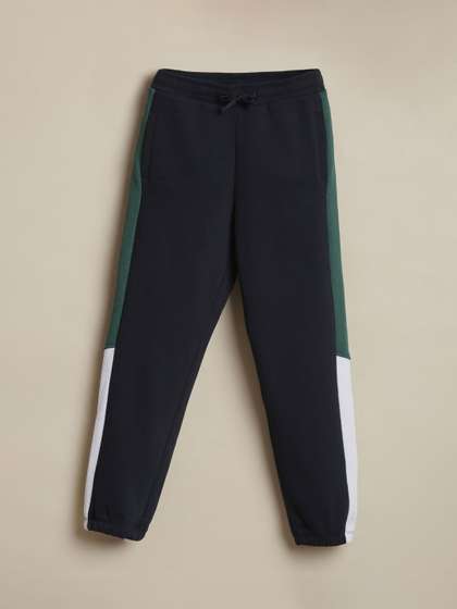 Allen Solly Junior Boys
                    Colourblocked Mid Rise Joggers Trackpants