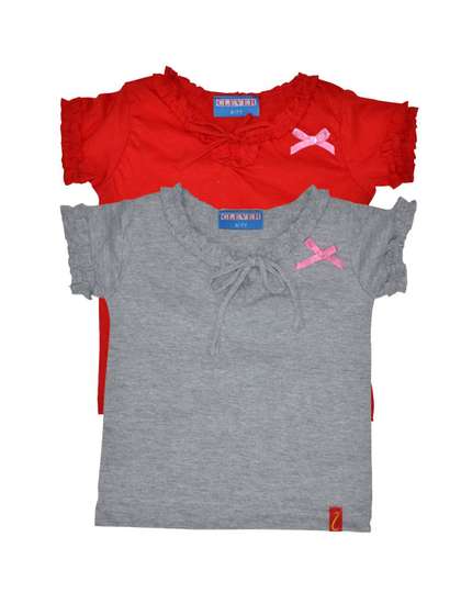 CLEVER Girls Pack of 2
                      Round Neck Top