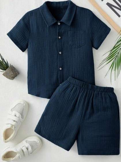 KAVYA FASHION
                      Kids-Boys Set of 2 Organic Cotton Clothing Set