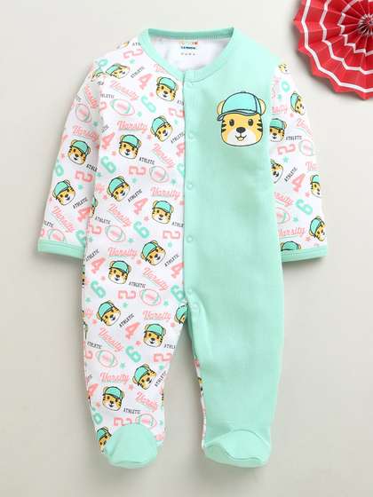 BUMZEE Boys Printed
                    Cotton Sleepsuit
