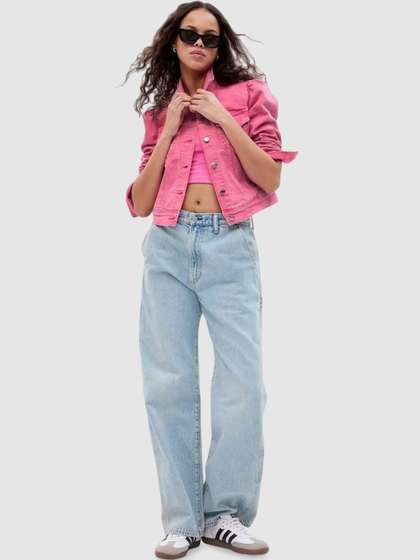 GAP Relaxed-Fit
                      Full-Sleeve Classic Neckline Denim Jacket
