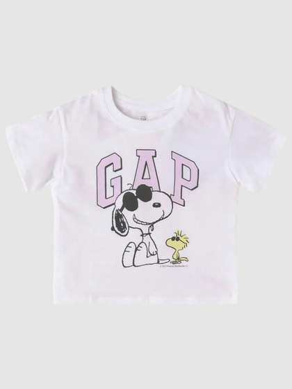 GAP Girls Snoopy
                    Character Based Graphic Crew Neck T-shirt