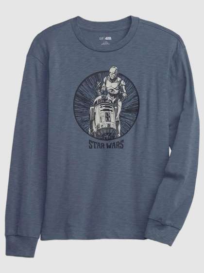 GAP Boys Star Wars
                    Graphic Printed Round Neck Cotton Relaxed Fit
                    T-shirt
