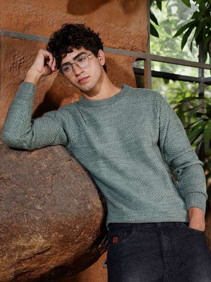 Campus Sutra Men
                        Self Design Pullover Sweaters