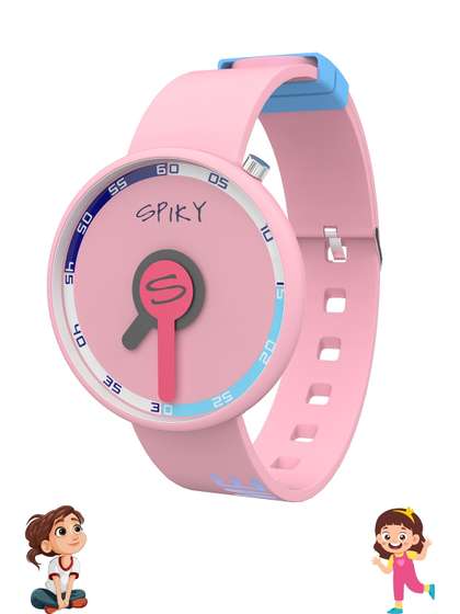 Spiky Kids Printed Dial
                    & Straps Analogue Watch SPKEVA33_C2_PNK