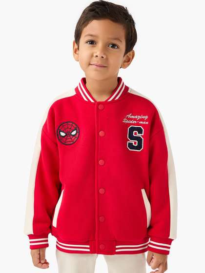 Juniors by Babyshop Boys
                    Graphic Embroidered Lightweight Varsity Cotton
                    Jacket