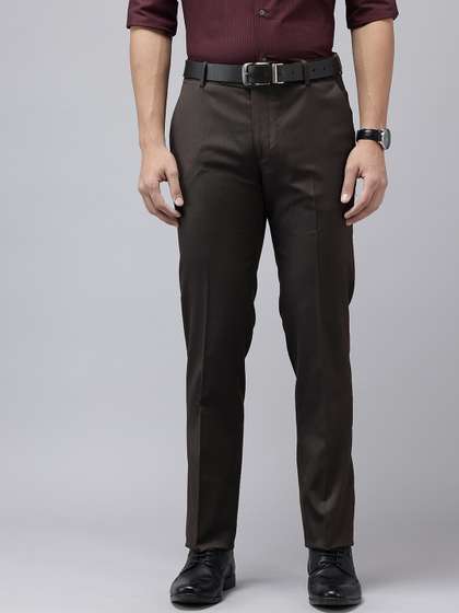 Arrow Men Striped
                        Hudson Tailored Fit Formal Trousers