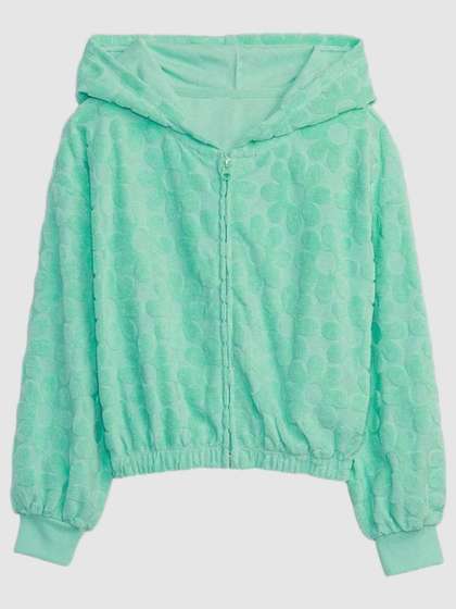 GAP Girls Embroidered
                    Hooded Sweatshirt