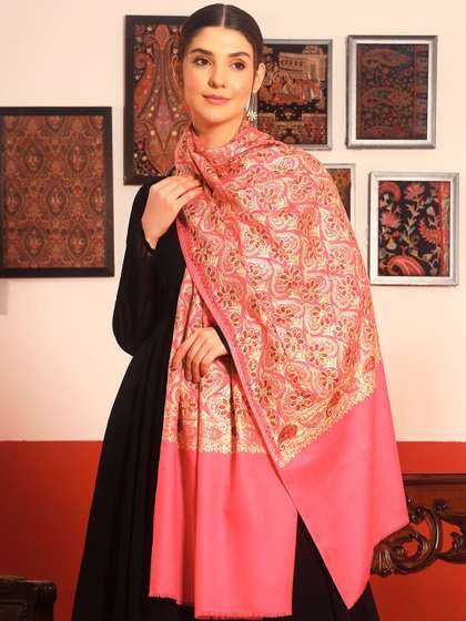 Pashmoda Floral
                        Embroidered Shawl