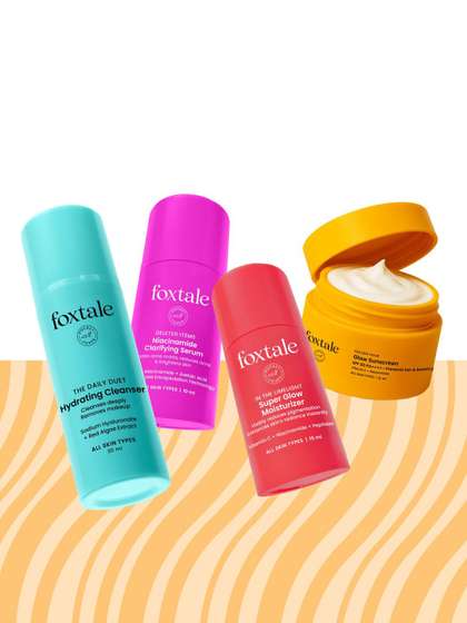 FoxTale Cleanser 12%
                        Niacinamide Glow Moisturizer Sunscreen Skincare
                        Kit