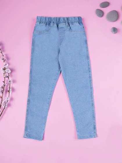 KiddoPanti Girls Regular
                    Fit Stretchable Jeggings