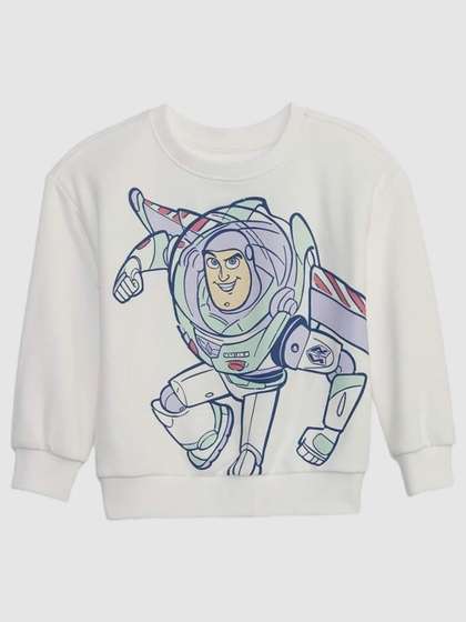 GAP Boys Disney Buzz
                    Lightyear Printed Relaxed-Fit Crew Neck Sweatshirt