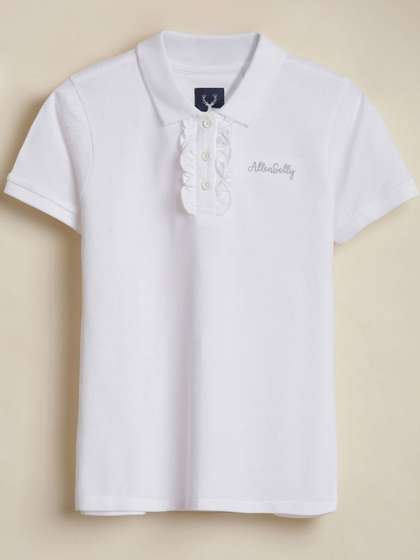 Allen Solly Junior
                      Girls Cotton Polo Collar T-shirt