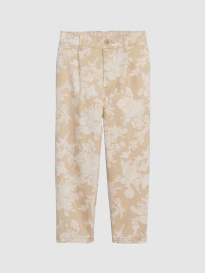 GAP Boys Floral Print
                      Pure Cotton Tapered Fit Chino Trousers
