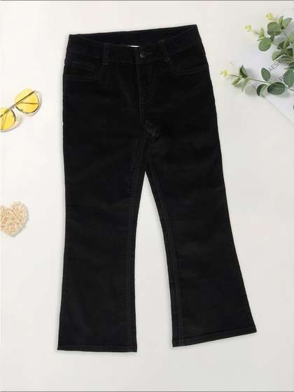 Pantaloons Junior Girls
                    Mid Rise Flared Cotton Jeans