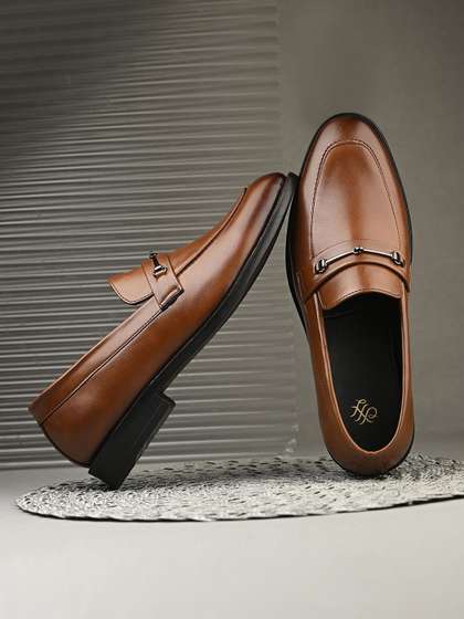 House of Pataudi Men
                        Slip On Formal Loafers