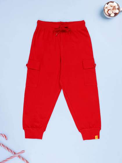KiddoPanti Boys Mid-Rise
                    Cargo Joggers