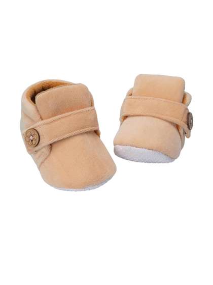 NESKA MODA Kids-Unisex
                    Beige Cotton Booties