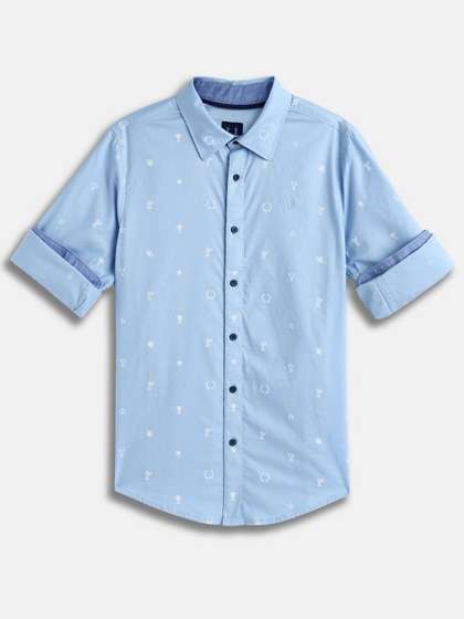 Allen Solly Junior Boys
                    Slim Fit Conversational Printed Spread Collar Cotton
                    Casual Shirt