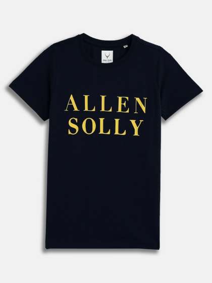 Allen Solly Junior Boys
                    Typography Printed Round Neck Pure Cotton T-shirt