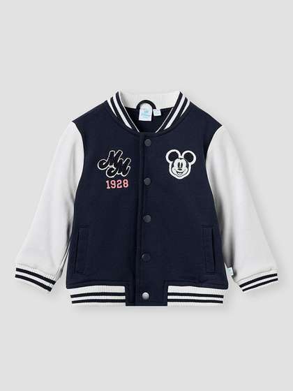 Juniors by Babyshop Boys
                    Stand Collar Colourblocked Bomber Jacket