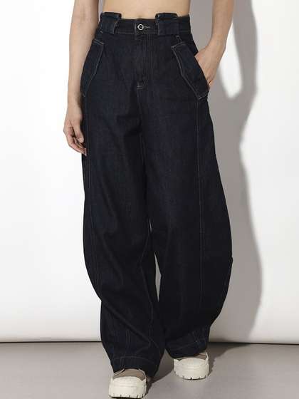 ONLY Women Slouchy
                        Fit High-Rise Front Seam Jeans