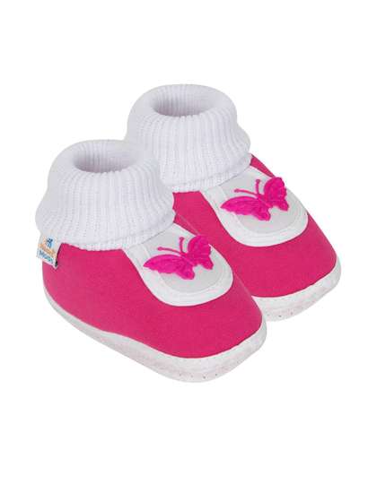 NESKA MODA Kids-Unisex
                    White Cotton Booties