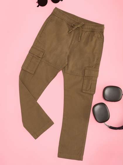 Pantaloons Junior Boys
                    Easy Wash Cargos Trousers