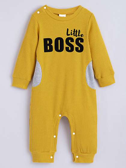 Hopscotch Boys
                      Typography Printed Textured Bodysuit