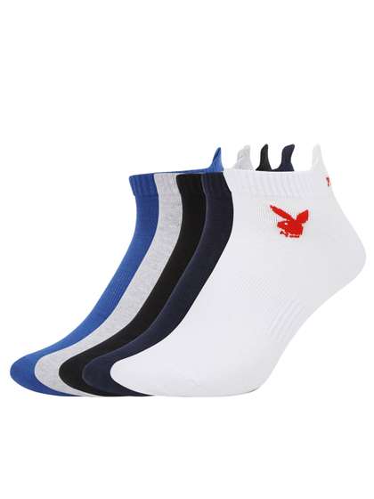 Playboy Socksxpress Men
                    Pack of 5 Official Bunny Logo Pattern Ankle Length
                    Socks