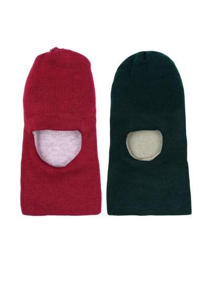 Queen Style Kids
                      Unisex Pack Of 2 Woollen Reversible Balaclava
                      Monkey Caps