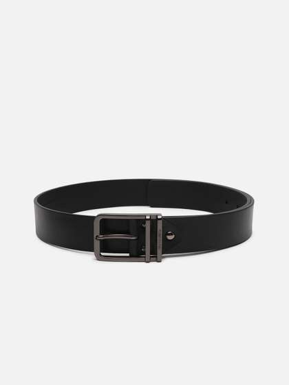 Van Heusen Men Textured
                    Leather Formal Belt