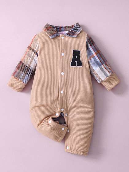 Hopscotch Boys Varsity
                    Charm Plaid Bodysuit