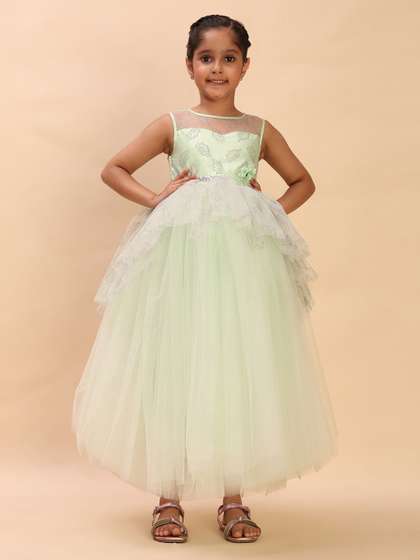 Toy Balloon kids Girls
                    Tulle Peplum Maxi Dress