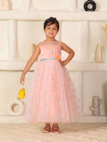 Toy Balloon kids Girls
                    Embellished Full-Length Party Wear Dress