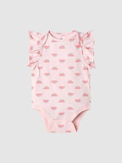 GAP Girls Novelty
                    Printed Organic Cotton Round Neck Bodysuit