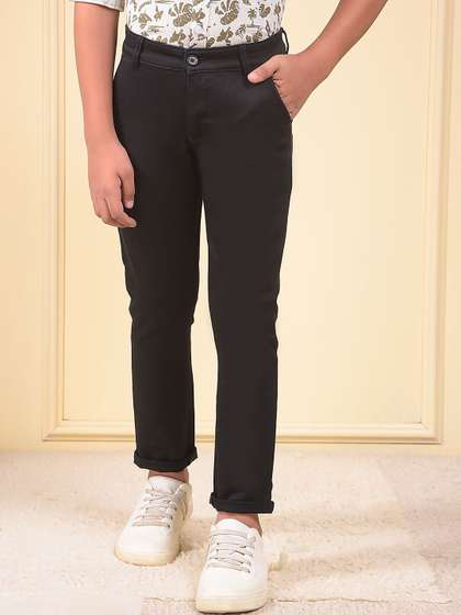 Crimsoune Club Boys
                    Mid-Rise Slim Fit Chinos Trousers