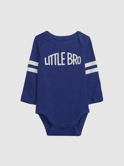 GAP Infant Boys
                    Statement Printed Round Neck Cotton Bodysuit