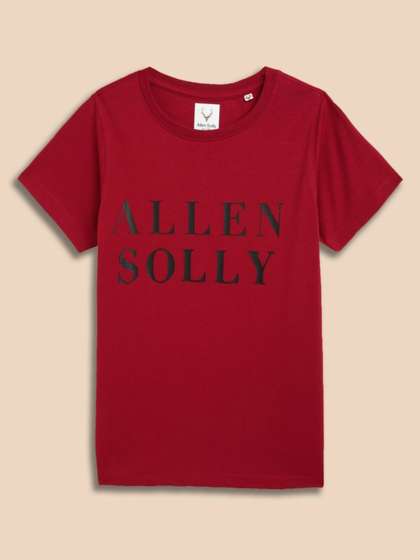 Allen Solly Junior Girls
                    Typography Printed Round Neck T-shirt