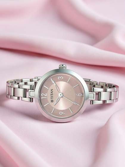 Titan Lagan Quartz
                        Analog With Pink Dial Watch For Women -
                        Nt2598sm06