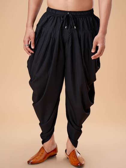 EKATVA ETHNIC Men
                        Cotton Peshawari Plain Dhoti Pants